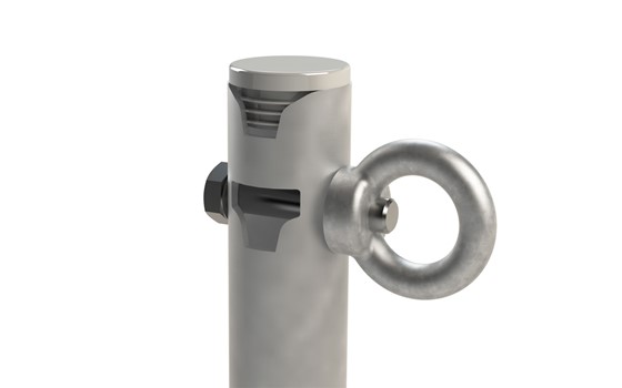 Verankerungspunkt für Fassadenleiter