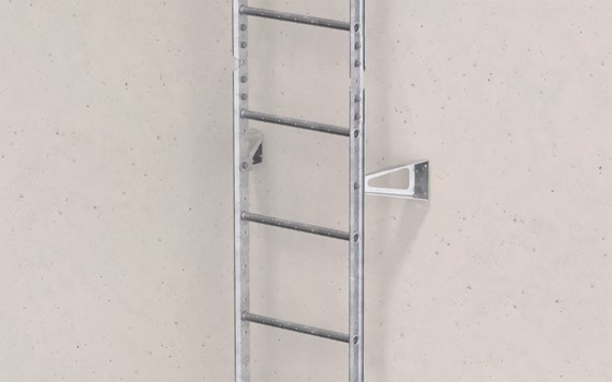 Verbindungssatz für Fassadenleiter