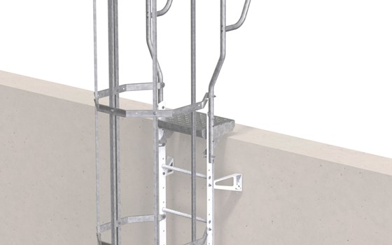 Standplatte für Fassadenleiter