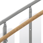 Spindeltreppe Handlauf Eiche