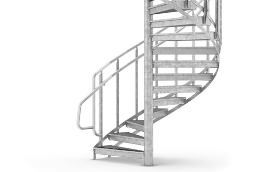 Spindeltreppen zusätzlicher Handlauf