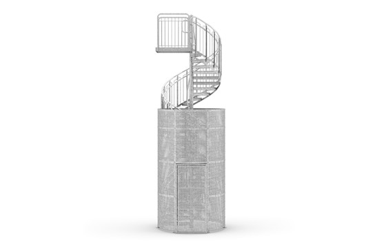Zugangssperre für Treppenverkleidung für Spindeltreppe
