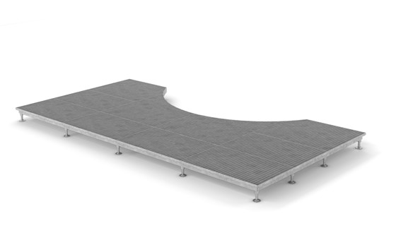 Eingangsrost A22x22 einschl. Z-Rahmen Freistehend Drehtür