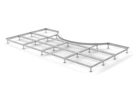 Eingangsrost A22x22 einschl. Z-Rahmen Freistehend Drehtür