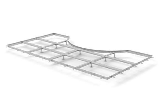 Eingangsrost A33x11 einschl. Z-Rahmen zum Eingießen Drehtür