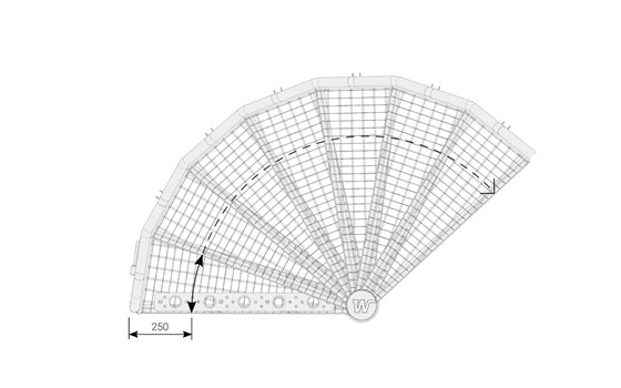 Anzahl Stufen pro Umdrehung für Spindeltreppe