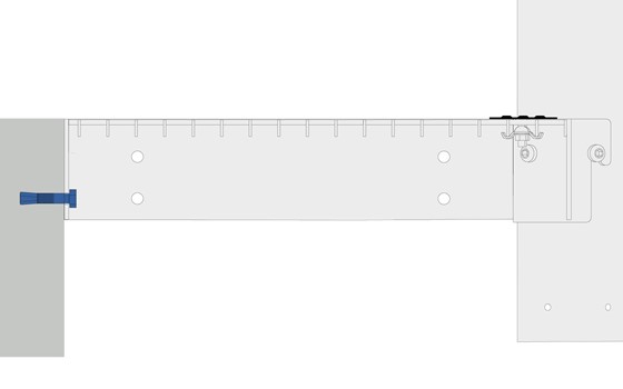 Befestigung von Treppenabsätzen für Spindeltreppe