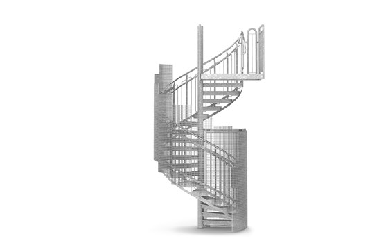 Zugangssperre Viertel-Käfig für Spindeltreppe