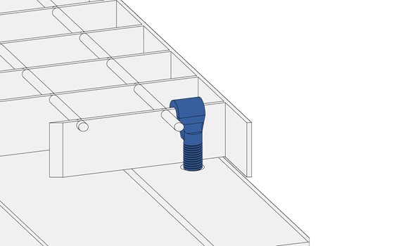 Komplette Befestigungsteile für Gitterroste – J-Haken für Gitterroste und A-Roste