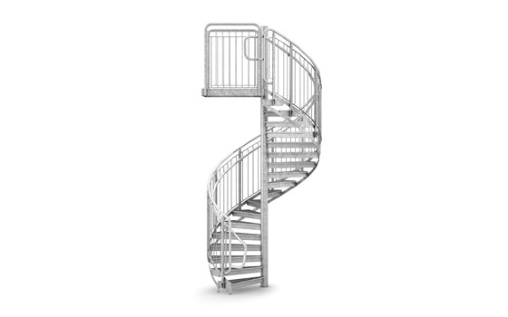 Spindeltreppe Geländer Rundstab