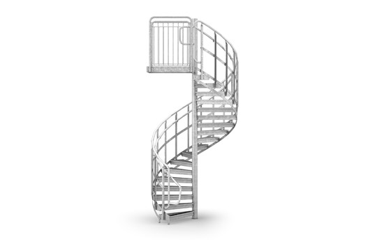 Spindeltreppe Geländer Knieleiste