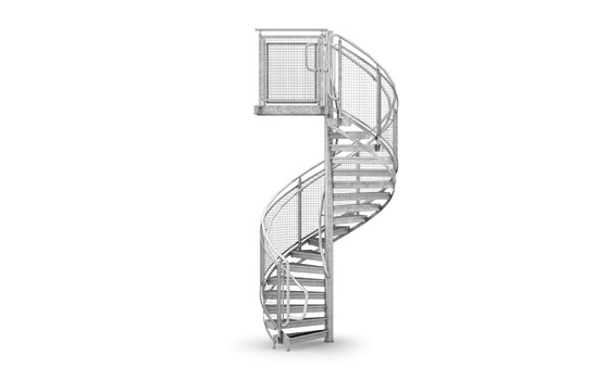 Spindeltreppe Geländer Gitter