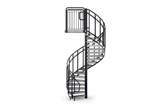 Spindeltreppe Geländer Standard