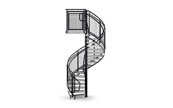 Spindeltreppe Geländer Gitter