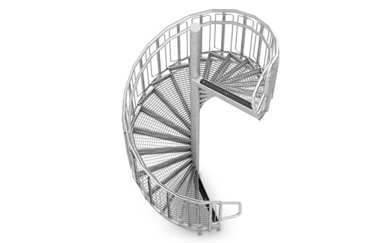 Spindeltreppe Abschlussstufe