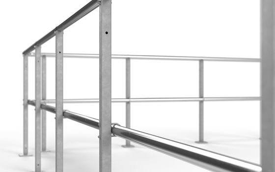 Sektionsgeländer Geländer Knieleiste