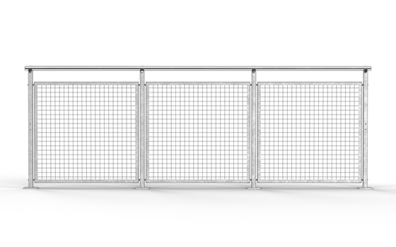 Sektionsgeländer Geländer Gitter