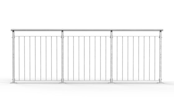 Sektionsgeländer Geländer Rundstab