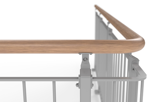 Sektionsgeländer Geländer Rundstab