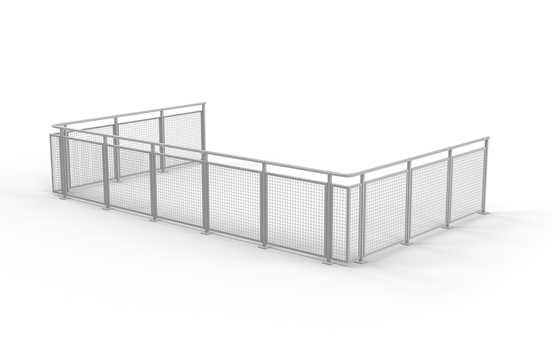 Sektionsgeländer Geländer Gitter